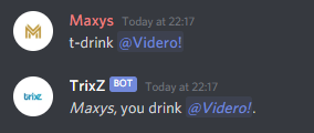 Correct usage of t-drink.